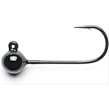 Mustad Jig Head Black 164Oz PSH833-1/64-BL-4